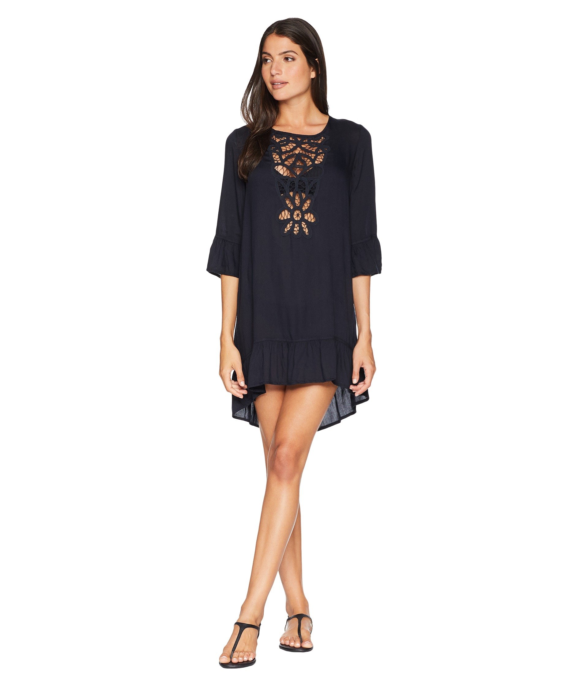 F4836 Long Sleeve Dress Cover Up